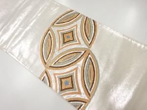 アンティーク　七宝模様織出し袋帯（材料）